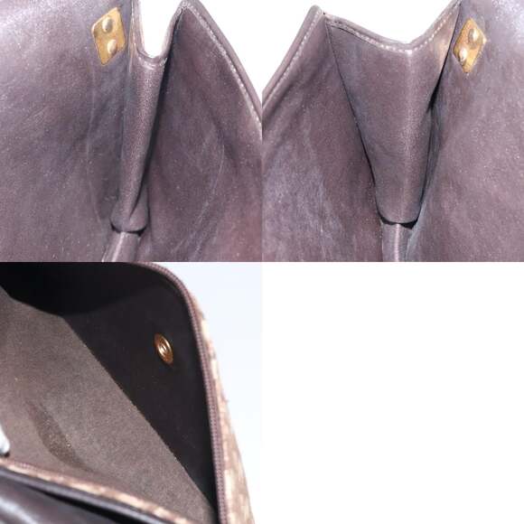 DIOR Trotter Canvas Shoulder Bag Brown Gold - Picture 12 of 12